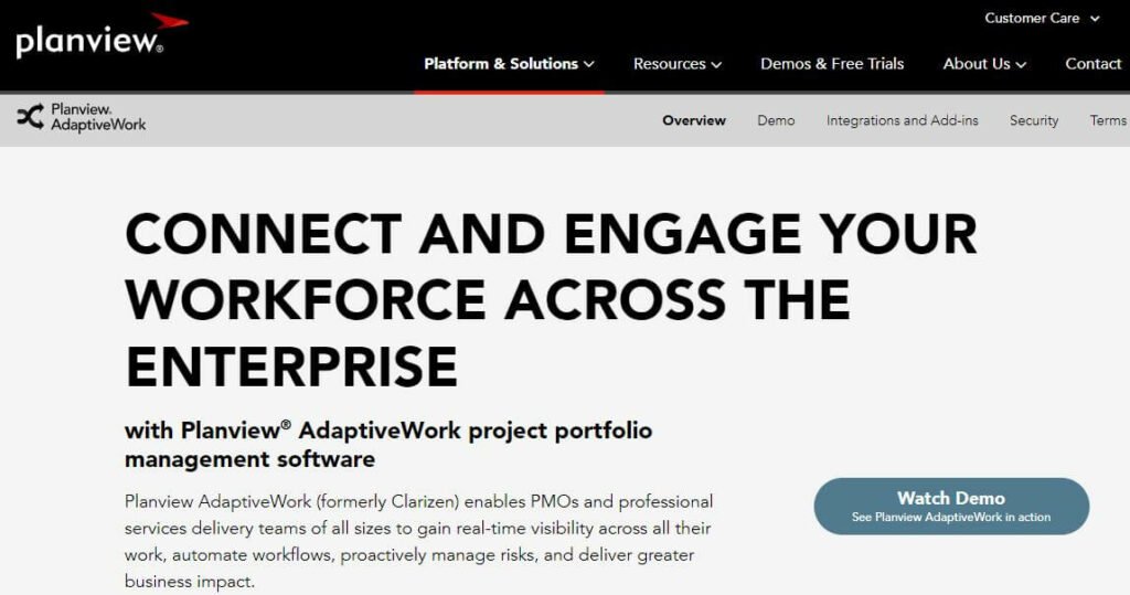 Planview Adaptive Work